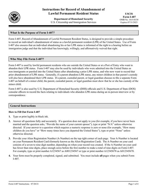 Abandonment of Lawful Permanent Resident Status .